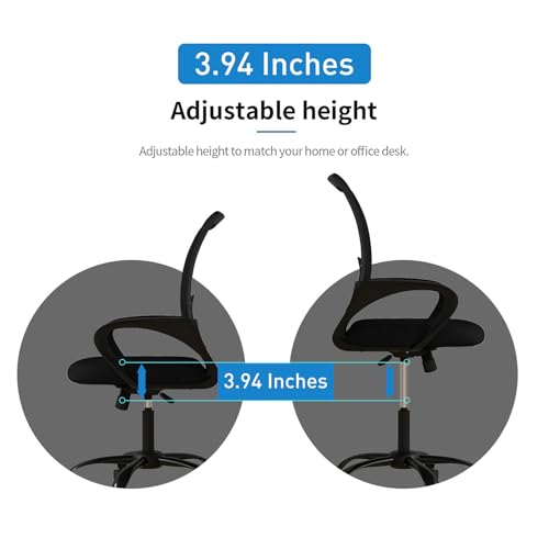 Bonzy Home Ergonomic Conference Room Chairs Set of 10, Rolling Office Chairs with Wheels, Mesh Computer Desk Chair with 360°Swivel, Height Adjustable, 10 Pack