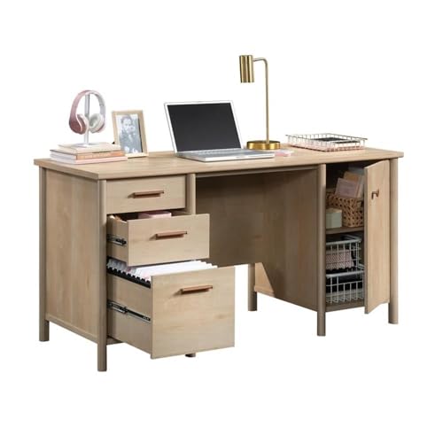 Sauder Whitaker Point Engineered Wood Desk in Natural Maple Finish