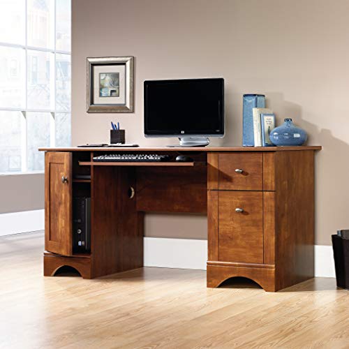 Sauder Engineered Wood Computer Desk in Brushed Maple