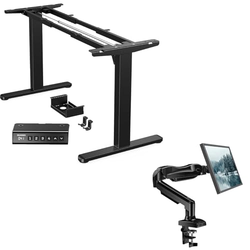 HUANUO Standing Desk Frame Single Monitor Mount
