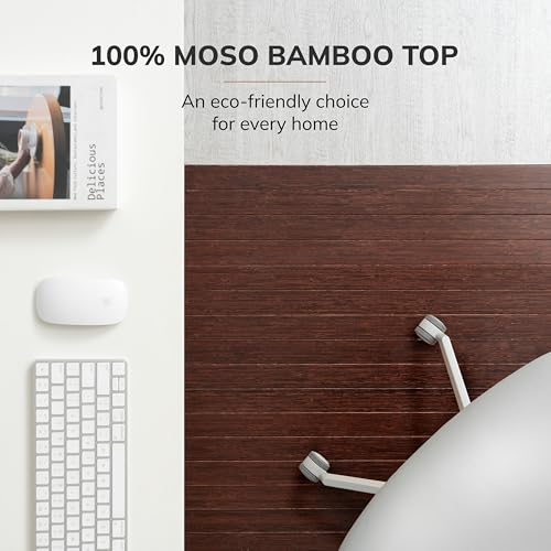 Anji Mountain Office Chairmat Thickest & Sturdy Bamboo Chairmats Highly Premium Quality Anti-Slip Heavy Duty For Multi-Purpose Hardwood Floor Office & Home Floor Protector Office Chair mat-5mm Thick