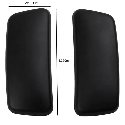 MingYi.office New Arm Pads Caps Replacement for Haworth Zody Office Chair 1 Pair Black/Gray (Black)