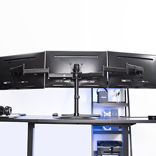 VIVO Triple Monitor Mount Fully Adjustable Desk Free Stand for 3 LCD Screens up to 24 inches STAND-V003P