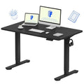 FLEXISPOT EN1 One-Piece Standing Desk, Electric Adjustable with 4 Memory Presets, 176 LBS Capacity, Stable & Quiet, Seamless Desktop for Home Office & Dual Monitors, 48"x24" Black