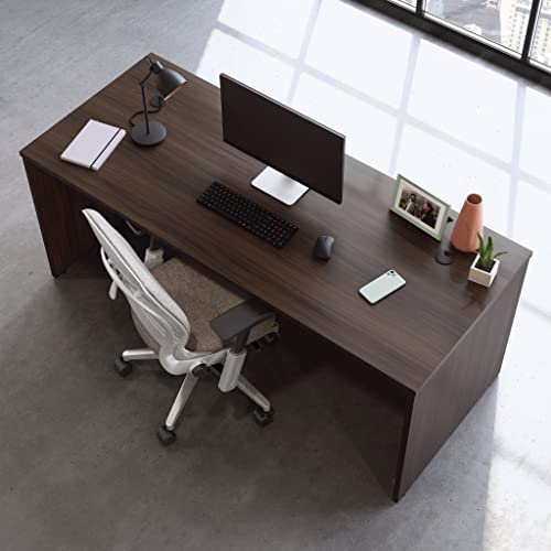 OfficeWorks by Sauder Affirm 72 X 30 Desk Shell, L: 71.10'' x W: 29.53'' x H: 29.29'', Noble Elm