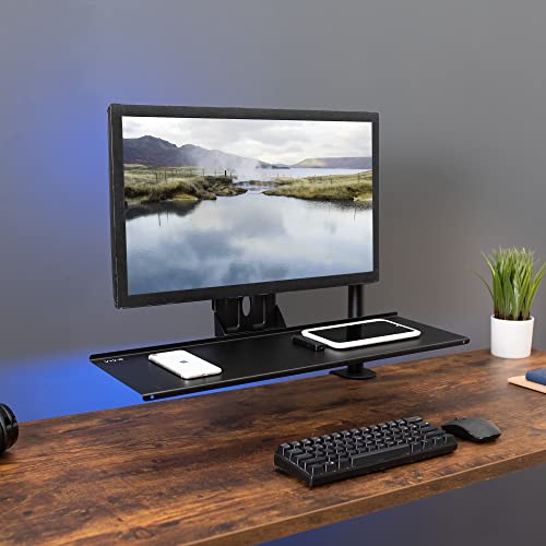 VIVO Computer Keyboard and Mouse Platform Tray VESA Mount Attachment 25.5 x 8 inch Surface (MOUNT-KB03)