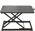 Standing Desk Converter Height Adjustable,Keyboard Riser for Stand Up Desk Riser, Easy Lift Height Converter Computer Workstations Home Office Study Room Portable Small Table Black Size 23.6 Inch D