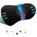 kasney Lumbar Support Pillow, Memory Foam Lumbar Pillow for Lower Back Pain Relief, Back Support Pillow for Office Chair, Car Seat - Black