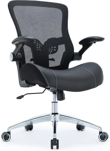Luckyear Office Chair Ergonomic Desk Chair-400lbs Big and Tall Heavy Duty, Wide & Soft 3D Modeling Foam Cushion Home Office Desk Chair with Adjustable Seat Height, Executive Computer Task Chair
