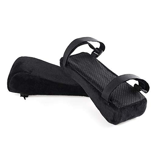 DiQiRenQin Office Chair Armrest Pads,1 Pair Ergonomic Armrest Pads, Memory Foam Elbow Support Cushions for Computer, Gaming and Desk Chairs