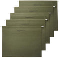 Amazon Basics Hanging File Folders with Adjustable Tabs, Sturdy Expandable Document Organizer, Letter Size 8.5x11 inch, Green, 25-Pack