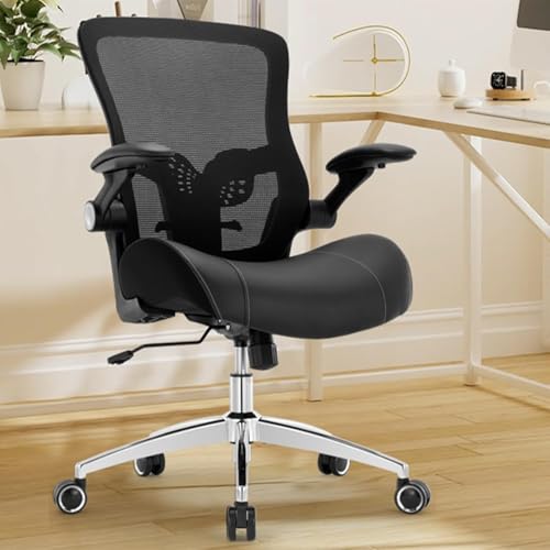 Luckyear Office Chair Ergonomic Desk Chair-400lbs Big and Tall Heavy Duty, Wide & Soft 3D Modeling Foam Cushion Home Office Desk Chair with Adjustable Seat Height, Executive Computer Task Chair