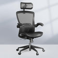 FLEXISPOT OC3-Pro Air Ergonomic Office Chair for Big and Tall Black, High Back Office Chair with Flip-up Arm/8-Level Lumbar Support, Mesh Seat Cushion, Chairs for Home Office Working Studying Gaming