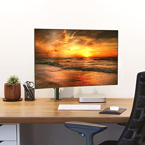 Pholiten Single Monitor Arm Desk Mount, Holds Screens up to 32 inch,Holds Up to 22lbs,Fully Adjustable Stand with C-Clamp and Grommet Base,100x100 Vesa Monitor Stand