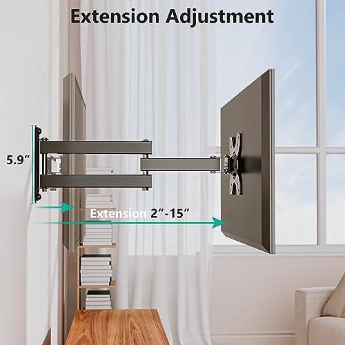 WALI Bundles-TV Wall Mount and Desk File Organizer, 4 Tier Desktop Paper Letter Tray Organizer with Drawer and 2 Pen Holders (1330LM+DO005DH-B)