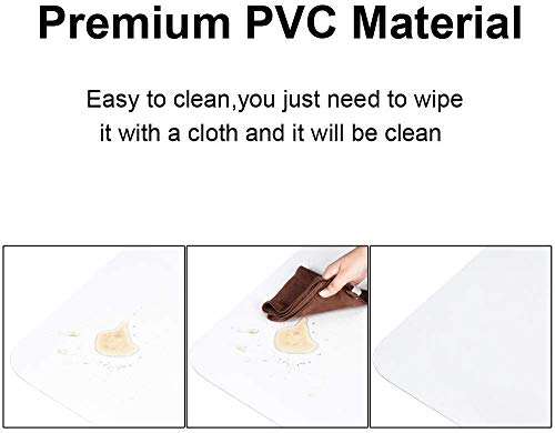Azadx Office Chair Mat for Hardwood Floor 30 x 48'', Small Chair Mats Clear Easy Glide on Hard Floors, Rolling Chairs Mat Plastic Mats Under Desk Chairs