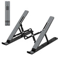 Gogoonike Adjustable Laptop Stand, Portable Laptop Riser for Desk, ABS+Silicone Foldable Ventilated Cooling Notebook Holder Stand for 10-15.6” Laptops, Tablets