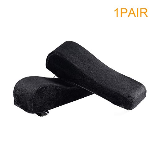 DiQiRenQin Office Chair Armrest Pads,1 Pair Ergonomic Armrest Pads, Memory Foam Elbow Support Cushions for Computer, Gaming and Desk Chairs