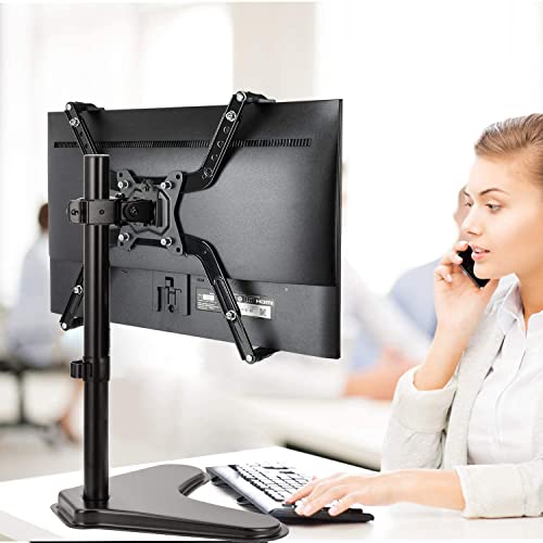 HUANUO 13-32 Inch Monitor Mount 2 Monitors with Non-VESA Adapter Kit-Bundle