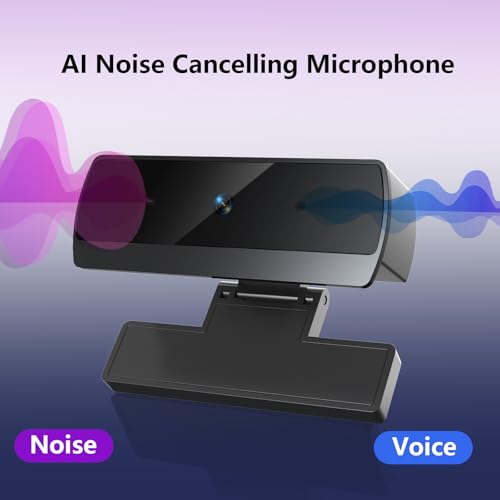XOCLON HD 1080p Webcam with Microphone, USB Computer Web Camera, Streaming Camera, Noise Reduction, Auto Light Correction, Plug & Play for PC/Laptop, Works with Zoom, Skype, Teams