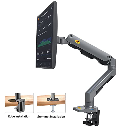 NB North Bayou Heavy Duty Monitor Arm Desk Mount, Full Motion Stand for 27"-45" Big Screens, 11lbs-33lbs Weight Capacity, Gaming Monitor Stand G60