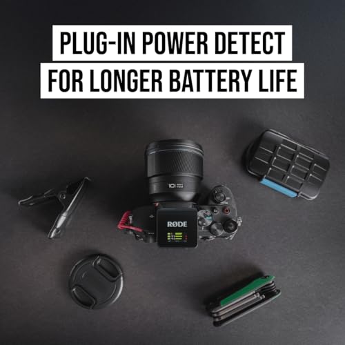 RØDE Wireless GO III (Gen 3) – Compact Wireless Mic – Pristine Audio, 32-bit Float Recording, Automatic Level Control, for Phones, Cameras and Computers (Black)