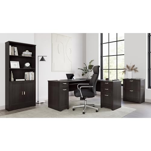 Realspace® Modern Comfort Modee Vegan Leather High-Back Executive Office Chair, Black/Chrome, BIFMA Compliant