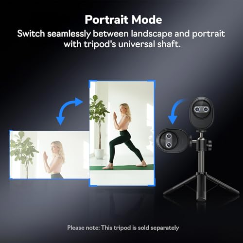 EMEET Piko 4K Webcam for Streaming, World’s 1st Dual-Camera AI-Powered 4K Camera w/AI Autofocus, 3 Mics Array&3 Sound Modes, USB Webcam with Clip, Great for Streaming, Desk Setup