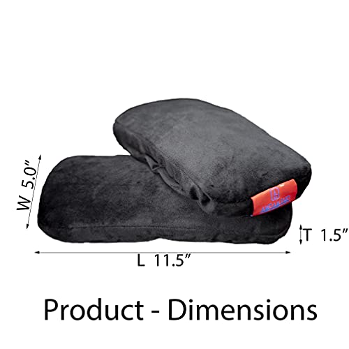 AMGAMING Ergonomic Office Chair Armrest Pads Extra Soft Elbow Support Cushions for Office, Gaming, Desk Chairs, Set of 2 (11" Large Size, Washable Cover)‌