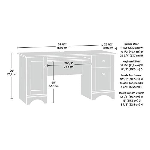Sauder Engineered Wood Computer Desk in Brushed Maple
