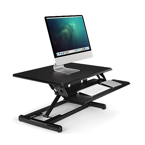 UPLIFT DESK - Lady Bird Standing Desk Converter (Black)