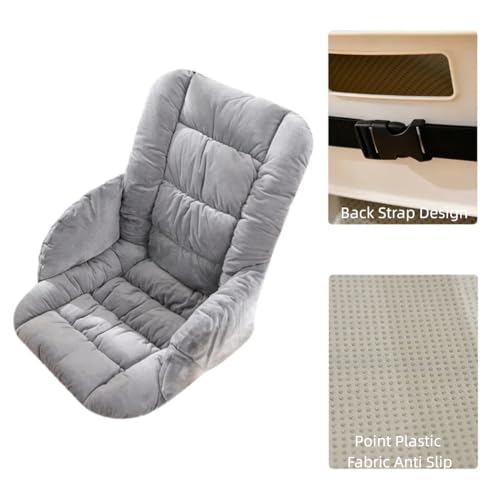Gujuja Desk Chair Cushion Office Chair Pad with High Back Support Seat Cushion with Non-Slip Bottom for Office Car Home Dining Room Kitchen