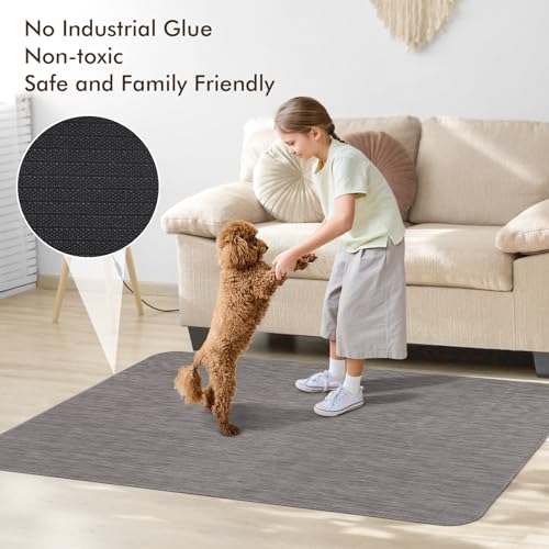 Blvornl Office Chair Mat for Hardwood Floor, 36" x 48" Desk Computer Chair Mat for Hard Wood and Tile Floor, Large Anti-Slip Hard Floor Protector Rolling Chair Mat, PVC Mat Desk Rug for Office Home