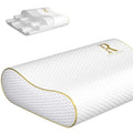 Royal Therapy Memory Foam Pillow, Queen Neck Pain Relief, Contour Cervical Pillow, for Neck and Shoulder Pain, Side, Back and Stomach Sleeper, 24x14x5 inches