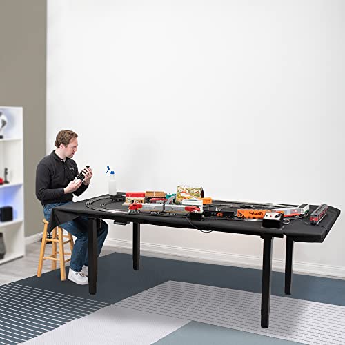 VIVO Electric 4-Leg Dual Motor Standing Desk Frame for Table Tops up to 130 x 60 inches and 352 lbs, Memory Controller Height Adjustment, Frame Only, Black, DESK-E-400B