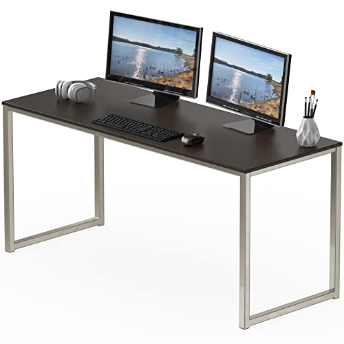SHW Mission 55-Inch Home Office Computer Desk, Espresso