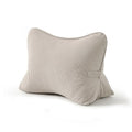 Ailuteie Pat. Pend. Corduroy Lumbar Support Back Pillow for Watching TV, Reading & Gaming, Ergonomic Triangle Support Cushion for Sofa, Armchair & Bed Sitting, Removable Washable Cover, Beige Gray
