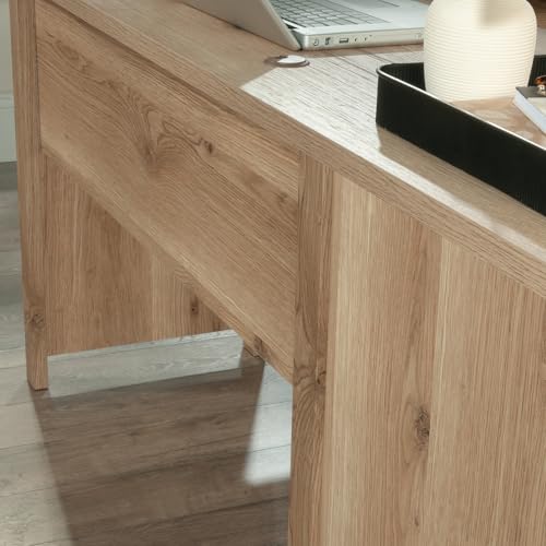 Sauder Hillmont Farm L Desk, Timber Oak Finish