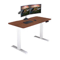 Vari Essential Electric Standing Desk for Home Office – 48x24 Sit-Stand VariDesk, 4 Memory Height Presets, 2-Piece Laminate Wood Top, Sturdy T-Style Legs, Supports 150 Lbs + Easy Assembly (Hazel Wood)