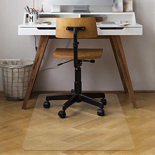 Azadx Office Chair Mat for Hardwood Floor 30 x 48'', Small Chair Mats Clear Easy Glide on Hard Floors, Rolling Chairs Mat Plastic Mats Under Desk Chairs