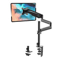 EUREKA ERGONOMIC Single Monitor Desk Mount, Adjustable Gas Spring Monitor Arm for LCD PC Screen 13-32 inch, Max 17.6 LBS, Computer Monitor Stand W C Clamp & Grommet Base, VESA 75x75mm,100x100mm, Black