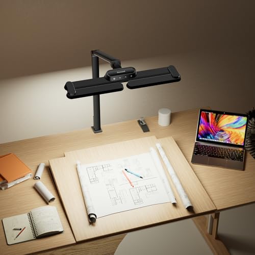 Honeywell LED Desk Lamp with Clamp - HJ3B Sunturalux Eye-Caring Desk Light for Home Office, 22W Ultra Bright 3-Section Adjustable Task Lamp with Stepless Dimming for Dual Monitor Lighting