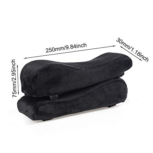 DiQiRenQin Office Chair Armrest Pads,1 Pair Ergonomic Armrest Pads, Memory Foam Elbow Support Cushions for Computer, Gaming and Desk Chairs