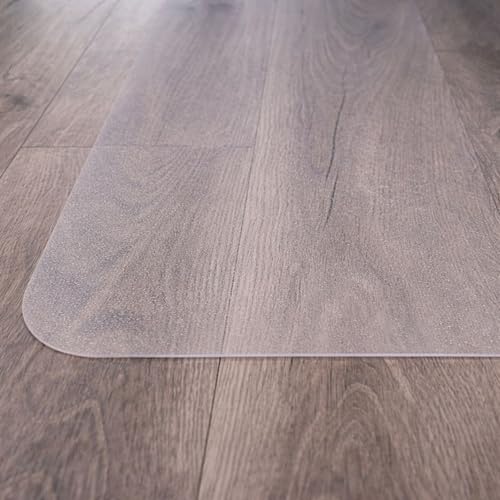Marvelux Heavy Duty Polycarbonate Office Chair Mat for Hardwood Floors 48" x 60" | Transparent Hard Floor Protector, Rectangular | Multiple Sizes