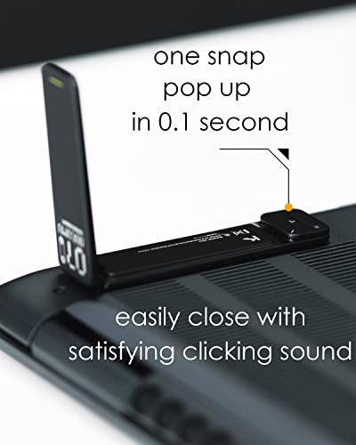 Aulumu G07 Pop Up Leg Stands Laptop, Super Portable Cooling Laptop Stand, Ergonomic Laptop Riser Lift for Desk for MacBook, All Laptops, Tablets, 8-20'', Black