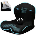 BANKQF Seat Cushion for Office Chair and Car, L-Shaped Ergonomic Car Seat Cushions, Memory Foam Chair Cushion, Lumbar Support Pillow for Wheelchair, Car, Home, Office, Desk, Black