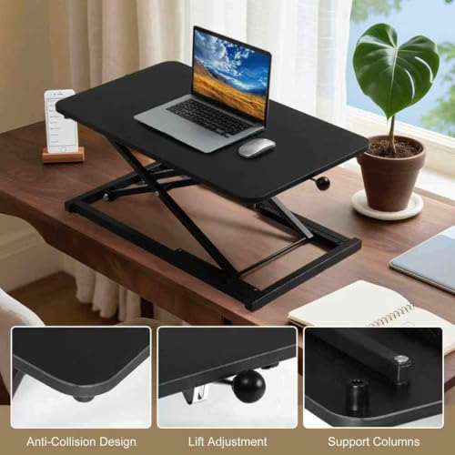 Raathionty Adjustable Height Standing Desk Converter, Keyboard Riser for Stand Up Desk Riser, Computer Keyboard Stand for Desktop, Computer Workstations for Home Office