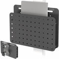 VIVO Steel Clamp-on Desk Leg Laptop Mount Holder, 14 x 11 inch Magnetic Peg Board, Desk Accessory Organizer, Black, Mount-LHS1