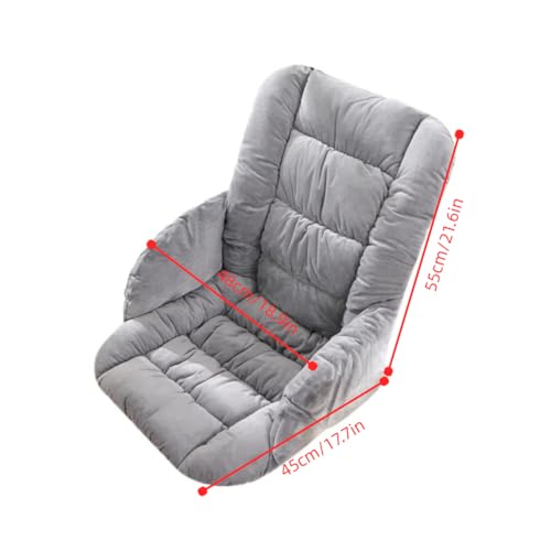 Gujuja Desk Chair Cushion Office Chair Pad with High Back Support Seat Cushion with Non-Slip Bottom for Office Car Home Dining Room Kitchen