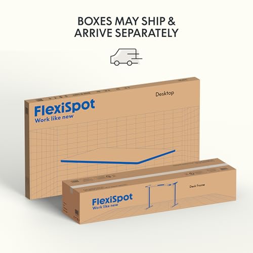 FLEXISPOT Solid Bamboo Standing Desk, 55" x 28" Real Bamboo Desktop with Natural Grain, Durable & Sustainable Workstation for Home Office and Multi-Monitor Setups (White Frame)